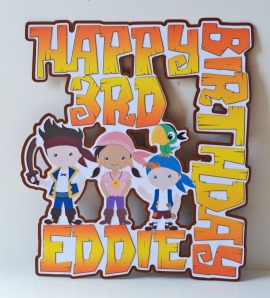 jake and the neverland invites and cake topper (5)