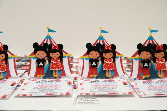 Mickey and Minnie Mouse invitations