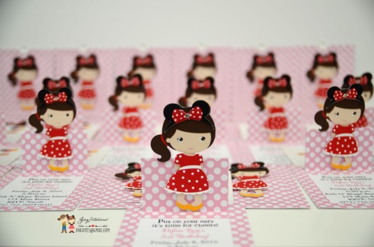 minnie mouse invitations - red (12)
